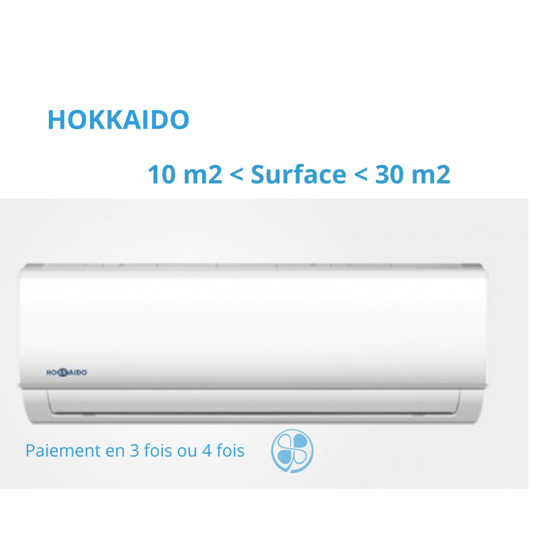 Climatiseur mural HOKKAIDO ACTIVE LINE R 32 2500 watts